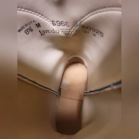 Laredo Teal Heeled Boots - Picture 9 of 15